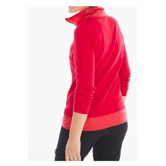 Chico’s Zenergy size L Becca fabric mix jacket in Berry - Picture 3 of 11